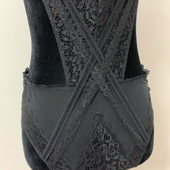 Victoria’s Secret Black Mesh & Lace Bodysuit - Picture 5 of 11